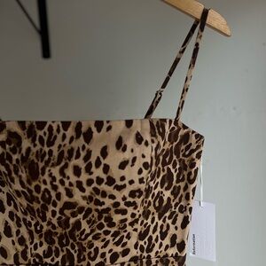 Reformation animal print dress